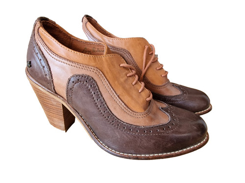 Bourbon heel brogues - bourbon,