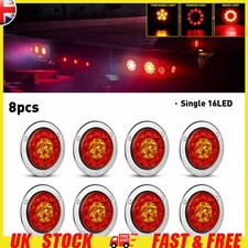 8X 4" Round 16-LED Truck Stop