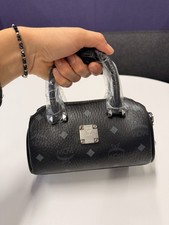 MCM Boston Bag Black Leather