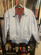 Harrington Jacket Sky Blue Xl Made In England Skinhead Oi Mod Ska