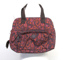 KIPLING Women's Multicoloured Shoulder Bag with Davina Bag Charm. Pre Loved