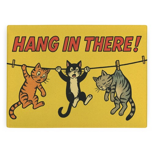 Retro cats glass worktop - retro, saver