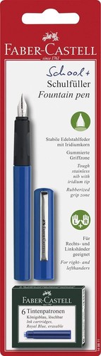 School fountain pen - set,, blue