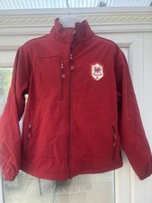 Cardiff City Football Jacket Coat Large Red Long Sleeves 