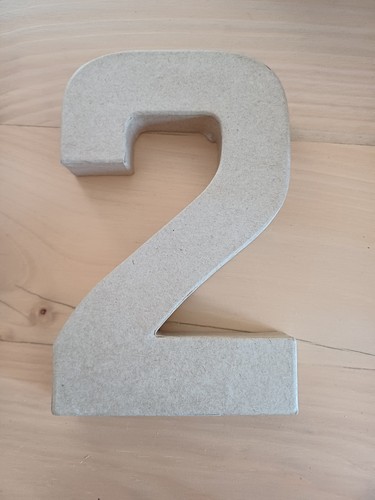Paper mache numbers and - mache,