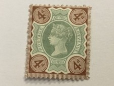 old stamp  GREAT BRITAIN  JUBILEE MH   4d