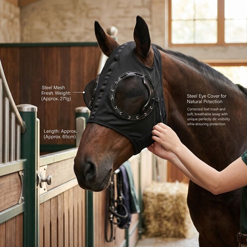 Windproof horse face mask sand - face,