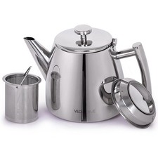 Stainless Steel Teapot Infuser 500 Keeps Tea Hot Thanks Double Wall RRP £35