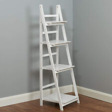 45" Tall Wooden Ladder Shelf