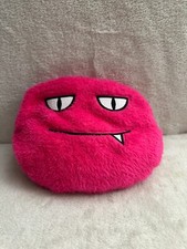 Round pink monster microwavable hand warmer soft toy plush