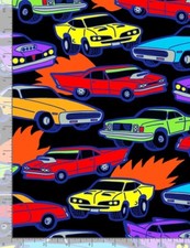 Speed Fabric - Rainbow Hot Rod