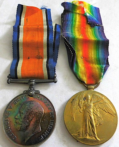 Ww1 medal pair sjt - ww1,