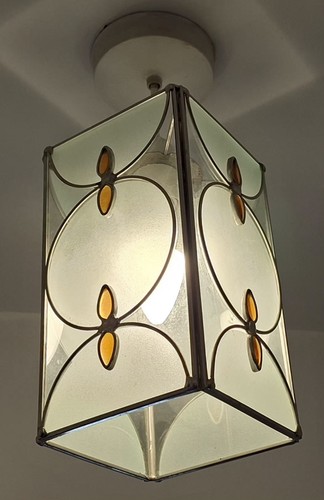 Art deco frosted glass - art,