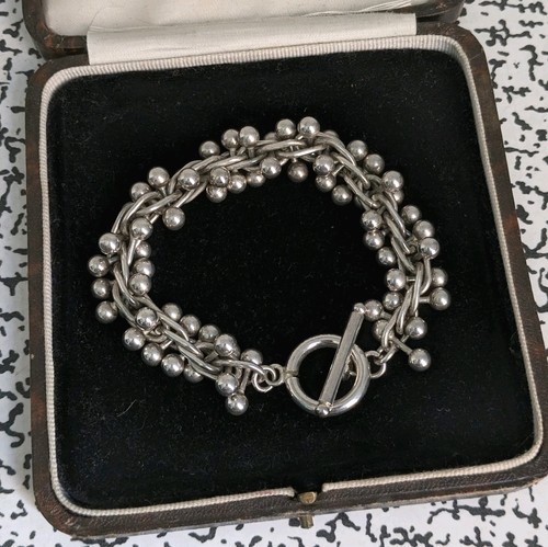 Chunky silver tone metal - chunky,