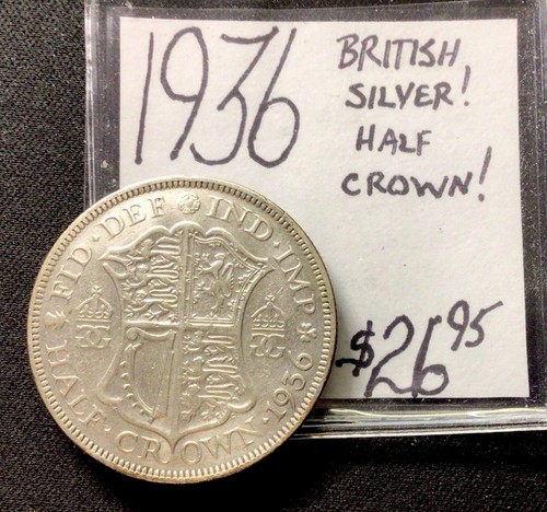 1936 british silver half - 1936, silver!