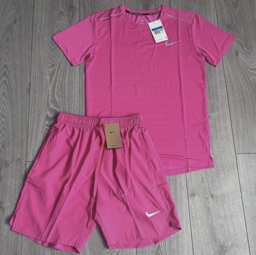 Pink nike miller short set - pink,