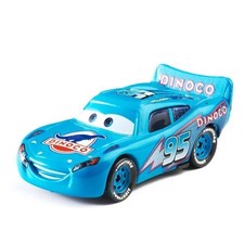 Disney Pixar Cars No 95 Lightning Mcqueen Blue Dinoco 1:55 Diecast New Loose
