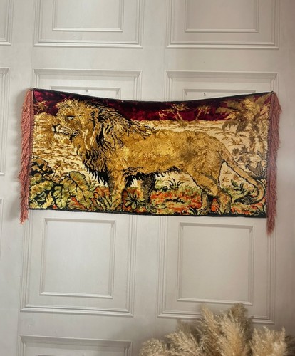 Vintage lion persian - , rug