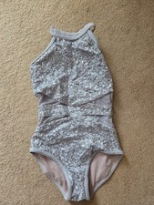 Silver Leotard Medium Child