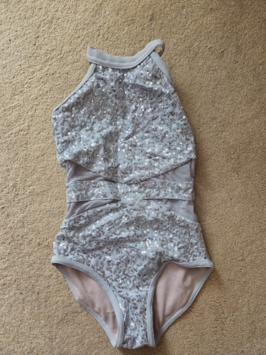 Silver leotard medium - silver,