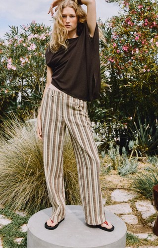 Zara striped straight leg - straight,