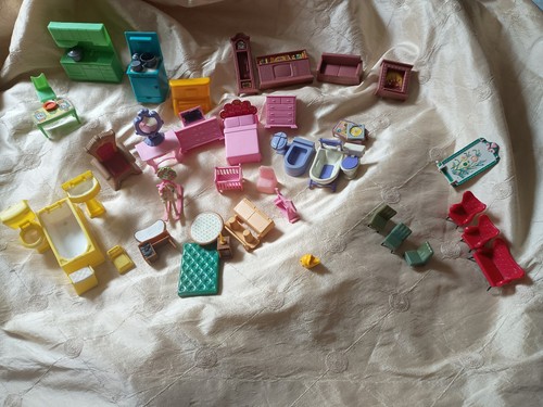Vintage dolls house furniture - dolls,