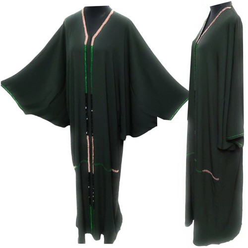 Aya green butterfly abaya - butterfly,