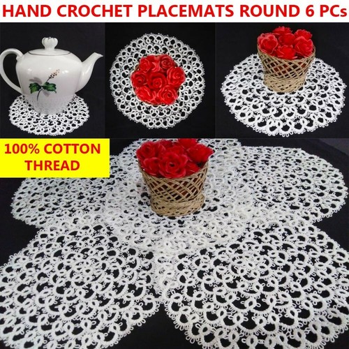 Placemats white cotton - placemats, thread