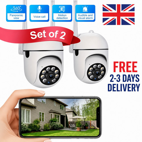 2pc wireless cctv security - 2k,