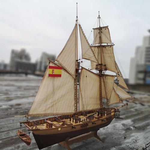 100 wooden ship model - model, diy