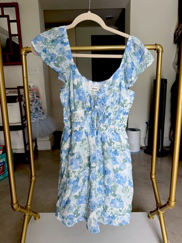 Hollister blue floral mini - hollister,