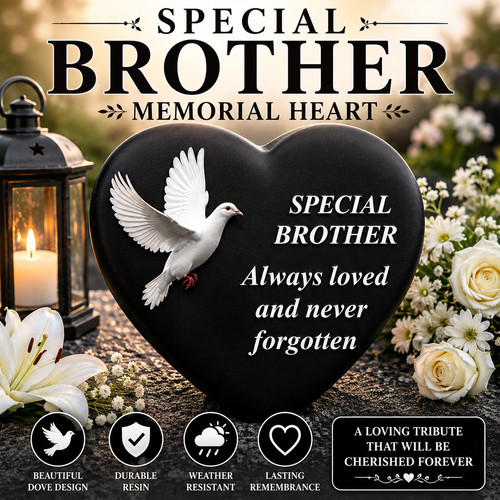 Brother memorial dove - memorial, heart