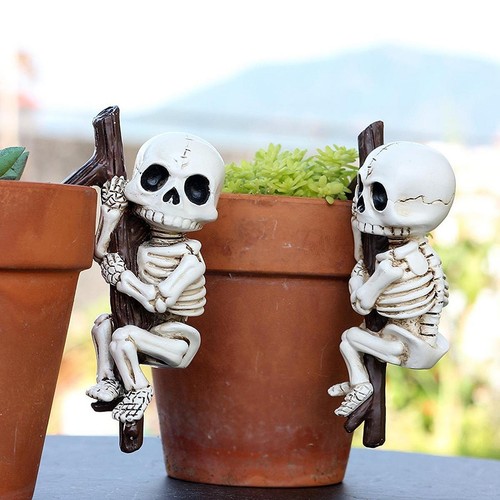 Skeleton statues bonsai - 2x,