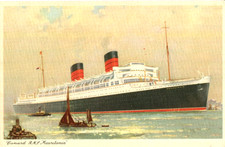1950s postcard Cunard