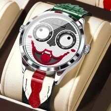 Tourbillon Leather Watch Men's