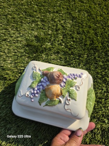 Ceramic butter cheese dish - cheese,