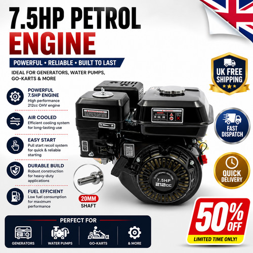 Stroke 212cc petrol - 4-stroke,