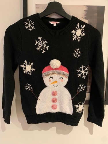 Girls black snowman - girls,