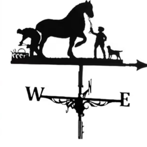New metal farmer - and, horse