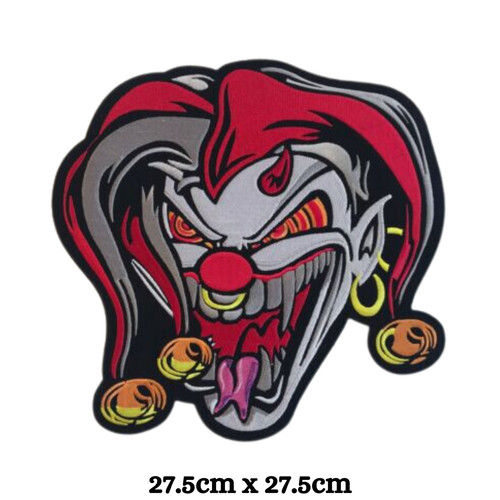 Jester joker skull large biker - skull,