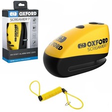 Oxford Screamer 7 Motorcycle Disc Lock Alarm 7mm Motorbike Scooter And DLR