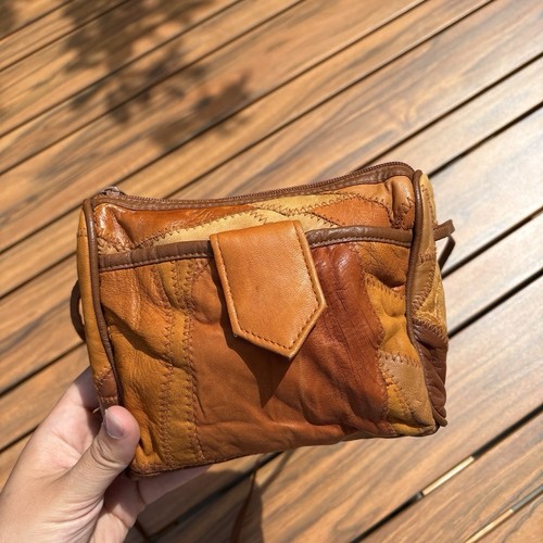 Real leather tan beige brown - leather, tan/beige/brown