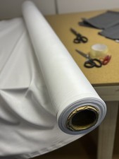 4 Metres White 100% Cotton