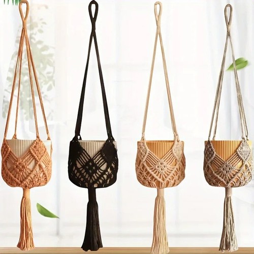 Macrame plant hanger - plant,