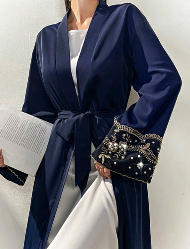 Women navy blue open front - women’s,