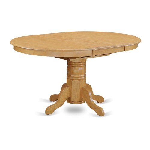 Pedestal oval table - oval, 18"