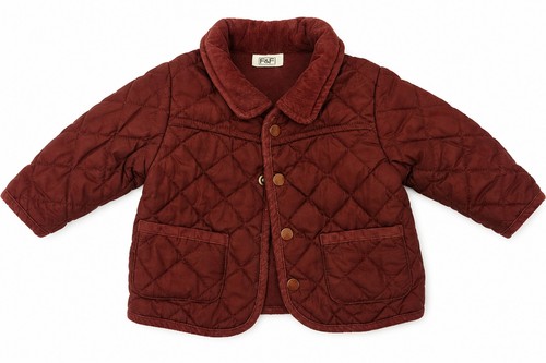 Baby quilted jacket brown - baby,