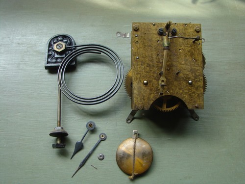 Vintage clock mechanism - vintage,