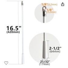 Apuxon 400mm Drapery Wand Curtain Rod Fibreglass Material Rod Window