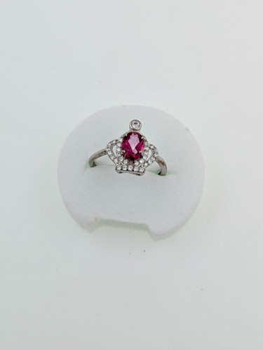 Pink topaz ring crown tiara - topaz,
